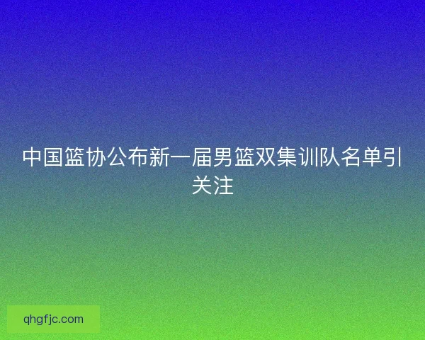 中国篮协公布新一届男篮双集训队名单引关注 中国篮协公布新一届男篮双集训队名单引关注